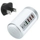 thumbnail image 2 of Cargador rápido Hub 6 puertos USB TypeC QC3.0 PD 18W Estación de carga para teléfono Tableta Computadora 65W Enchufe de EE. UU. 100240V (Blanco), 2 of 5