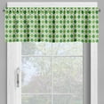thumbnail image 4 of Ambesonne Irish Valance & Curtain, Classical Argyle Pattern, 55"x30", Green Pale Green White, 4 of 6