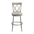 thumbnail image 2 of Hillsdale Furniture Stewart Metal Bar Height Swivel Stool, Aged Pewter, 2 of 19