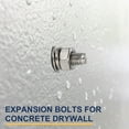 thumbnail image 6 of Uxcell 304 Stainless Steel Expansion Bolts, External Hex Screw for Drywall Construction Projects M6 x 60mm 8 Pcs, 6 of 7