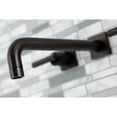 thumbnail image 4 of Kingston Brass KS6025CML Manhattan Two-Handle Wall Mount Roman Tub Faucet, Oil Rubbed Bronze, 4 of 7