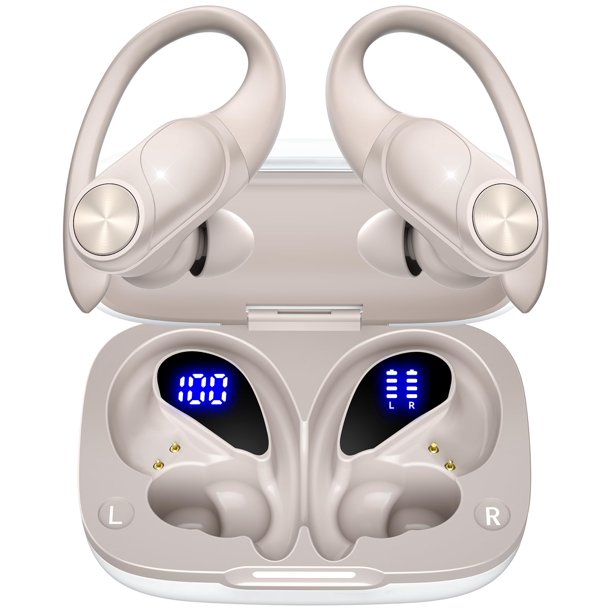 Auriculares Bluetooth PocBuds de 80 horas de reproducción con carga inalámbrica