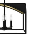 thumbnail image 4 of Hunter - Dukestown 8-light Natural Black Iron, Extra Large Chandelier, Dimmable, Formal Style, Linear Shaped, for Bedrooms, Dining, Living Rooms - 19731, 4 of 9