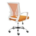 thumbnail image 4 of Modern Home Zuna Mid-Back Office Task Chair - Ergonomic Back Supporting Mesh Back Desk Chair (White/Orange), 4 of 7