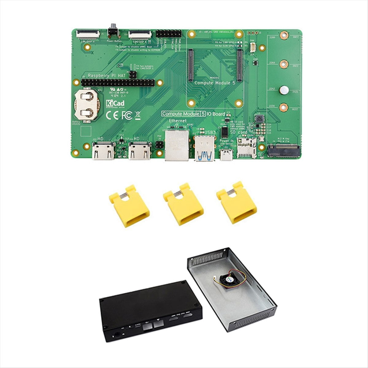 Para Módulo de Computación 5 IO Junta CM5IO M.2 M Clave PCIe Socket con ...