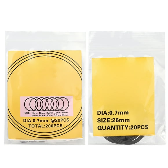 Rubber Gasket,200pcs O Ring Waterproof Seal O Ring Rubber O Ring Ultimate Reliability