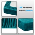 thumbnail image 6 of Chezmoi Collection Extra Soft Fleece Sheet Set Full, 4-Piece Microplush Non-Pilling Velvety Bed Sheet, Deep Pocket - Lightweight All Season Warmth, Full, Teal, 6 of 9