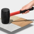 thumbnail image 5 of Clearance! Fenull Faucets, Rubber Hammer Rubber Hammer Paste Porcelain Floor Tile Soft Rubber Beating Leveling Large Decoration Installation, Hammer*1, Red, 5 of 6