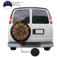 thumbnail image 4 of KAKALAD Cool cheetah leopard print sunflower Spare Tire Cover Universal Vehicle Accessories Buckle Car Tools 16”in, 4 of 6