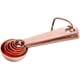 thumbnail image 4 of Juego de cucharas medidoras de 6 piezas, cuchara medidora de acero inoxidable con soporte D-RING para medir ingredientes secos y líquidos (oro rosa) Xemadio LRWJ1008, 4 of 6