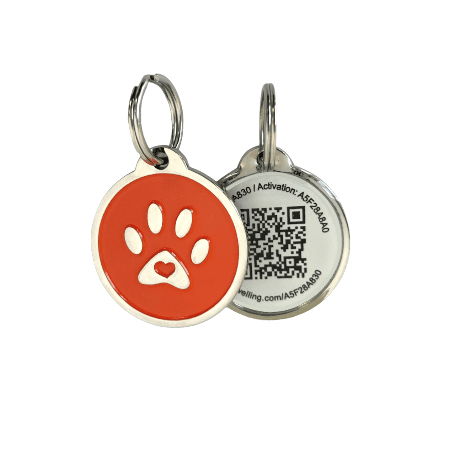 PetDwelling Basketball Championship QR Code Pet ID Tag w/Online Pet Profile/Scanned GPS Location 