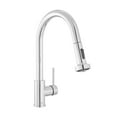 thumbnail image 2 of Nouvet Single Handle, Pull-Down Kitchen Faucet in Chrome, 2 of 11