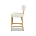 thumbnail image 3 of Jennifer Taylor Home Penny Round Arched Upholstered Counter Stool, Set of 2, Travertine Beige Chenille, 3 of 9