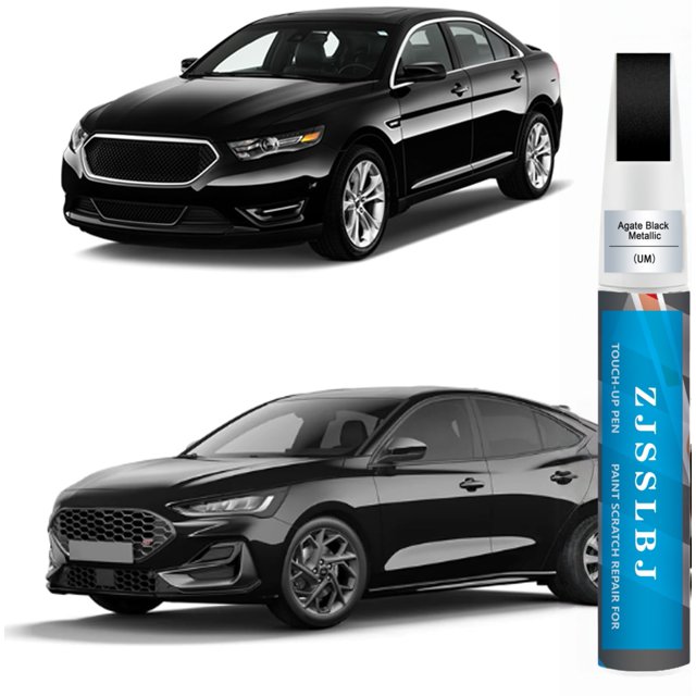 Pintura de Retoque Metálica Negra Ágata para Ford, Bolígrafo de Pintura para Autos, Reparación de Rayones, Pintura de Retoque Dos en uno, Removedor de Rayones Premium para Autos para Rayones Profundo