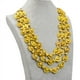thumbnail image 2 of Collar largo multicapa con cuentas étnicas Amarillo, 2 of 9