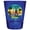 Blue, variant on Myrtle Beach South Carolina Design C Souvenir Full Color 2 oz Round Shot Glass Red