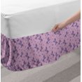 thumbnail image 2 of Unicorn Bed Skirt, Polygonal Origami Inspired in a Monochrome Layout, Elastic Bedskirt Dust Ruffle Wrap Around for Bedding Decor, 4 Sizes, Lilac Blue Violet, by Ambesonne, 2 of 2