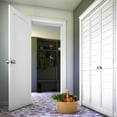 thumbnail image 2 of EightDoors 80" x 30" x 1-3/8" 1-Panel Shaker White Primed Solid Wood Core Interior Slab Door, 2 of 5