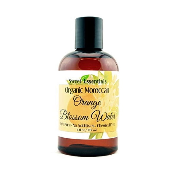 Premium Organic Moroccan Orange Blossom (Neroli) Water | 4oz Imported From Morocco | Edible | Packed With Natural Antioxidants | Perfect for Reviving, Hydrating and Rejuvenating Your Face and Neck
