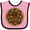 Pink and Black, variant on Inktastic Chocolate Doughnut Boys or Girls Baby Bib