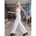 thumbnail image 4 of Conjunto 2 Piezas Elegante para Mujer, Chaleco Moderno y Pantalón Palazzo de Corte Sofisticado, 4 of 5