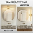 thumbnail image 2 of Minimalist Linear LED Modern Lighting Fixtures 24'' Bathroom Gold Vanity Light Dimmable Over Mirror Wall Sconce for Bathroom, 2 of 11