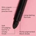 thumbnail image 2 of MCoBeauty - Traceur pour les Yeux Estompable Pro à Double Embout - Noir, 2 of 7