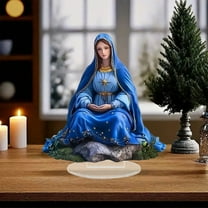 Honmine Acrylic Display Stand for Holidays, Christmas Mom Dad Day Gift Craft, 2D Desktop Decor for Valentine Easter, Home Office Tabletop Ornament