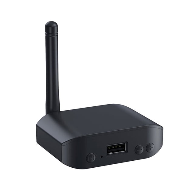 Adaptador de Audio Bluetooth 5.3 Transmisor Receptor 2 en 1 Reproduce Música Estéreo Inalámbrica con Entrada AUX de 3,5 mm Batería de 300 MAh