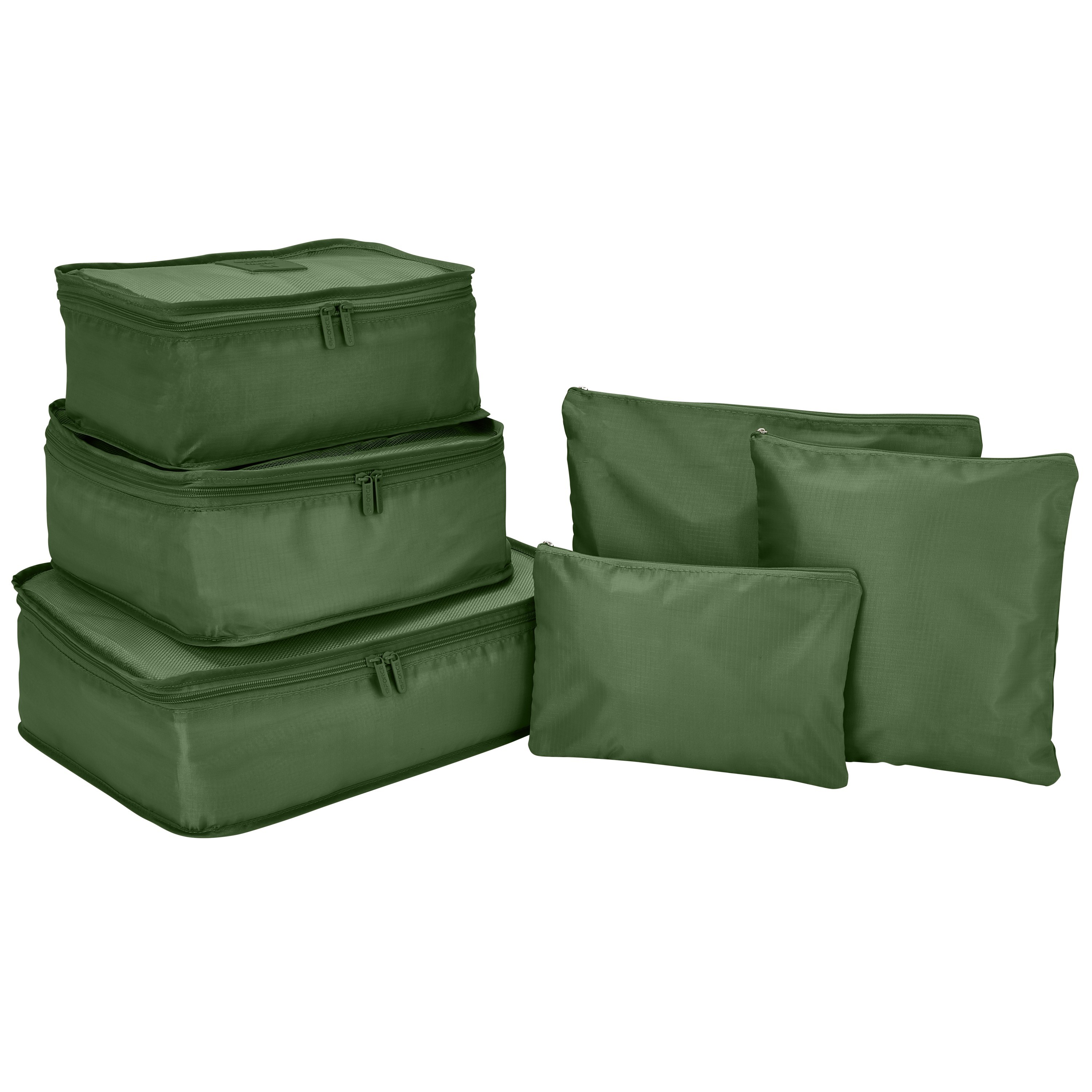 GForce 6 Piece Deluxe Traveling Set in Dill Green