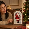 thumbnail image 6 of 2026 Christmas Indoor Decoration Vintage Christmas Wooden Framed Sign. Arched Frame Xmas Wall Art. Tabletop Hanging Purpose Decor For Holiday Indoor Home Party Ornament, 6 of 7