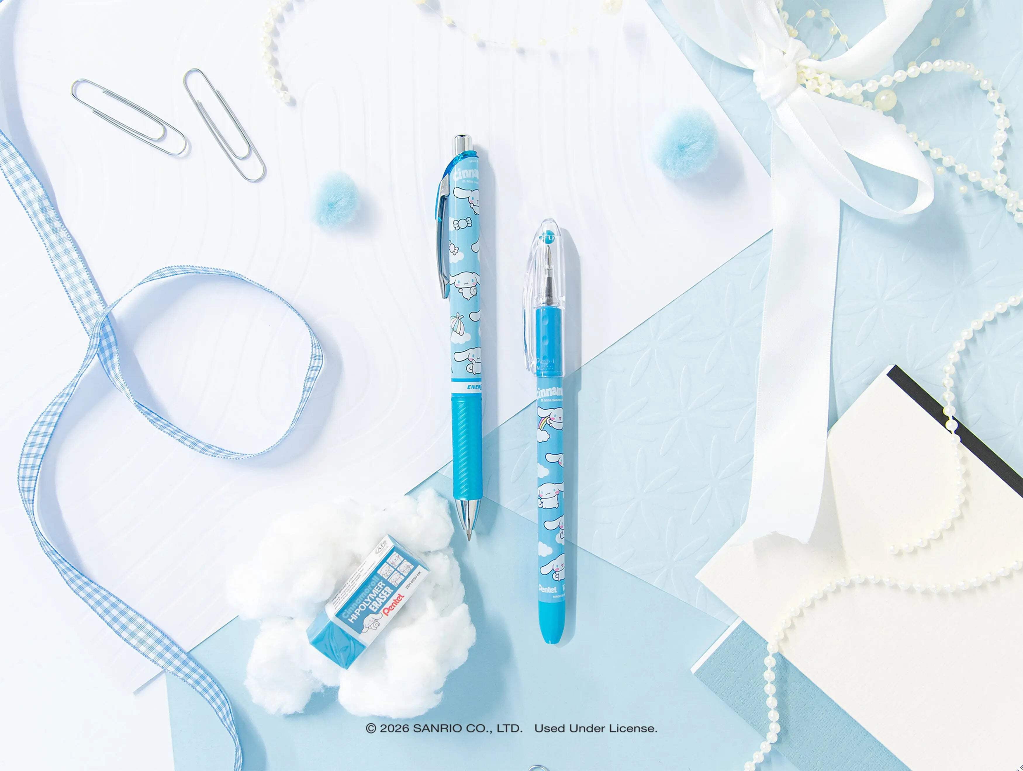 Pentel EnerGel RTX Liquid Gel Pen, Hello Kitty® and Friends, Limited Edition, Mix 1, 0.7mm, Med Line, Assorted Ink, 5-Pk