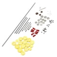 thumbnail image 1 of MasteelfCA Flute Repair Parts Set Complete Tools Flute Sound Hole Mat Pad Roller Screws Woodwind Instrument Repair Kit, 1 of 7