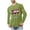 Army Green, variant on Brondbend Men Top Christmas Men Shirts Long Sleeved Crew Neck Fitness Homewear Print Fashion Blouse Regular Fit Vacation Clothes Army Green