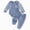 Blue, variant on TOWED22 Newborn Baby Boy Girl Clothes Checkered Plaid Long Sleeve Waffle Knit Romper Pants Set 2 Piece Fall Winter Outfits,Brown,3-6 M