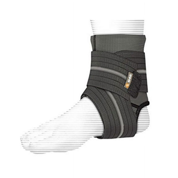 shock doctor ankle sleeve with compression wrap support (black, x-large)