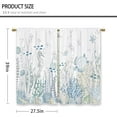 thumbnail image 2 of Nautical Coastal Kitchen Curtains Ocean Starfish Seashell Small Short Cafe Window Curtains Beach Sea Seashell Rod Pocket Bathroom Window Drapes Treatment Tier Curtains 2 Panels (27.5x36 Inch), 2 of 6