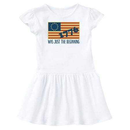 

Inktastic Vintage US Flag Gift Toddler Girl Dress