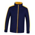 thumbnail image 2 of Chaqueta de Vellón Caliente Baoblaze Ropa de Trabajo con Cremallera Completa Talla S-XXL Azul marino + amarillo Fleece Warm Jacket, 2 of 8