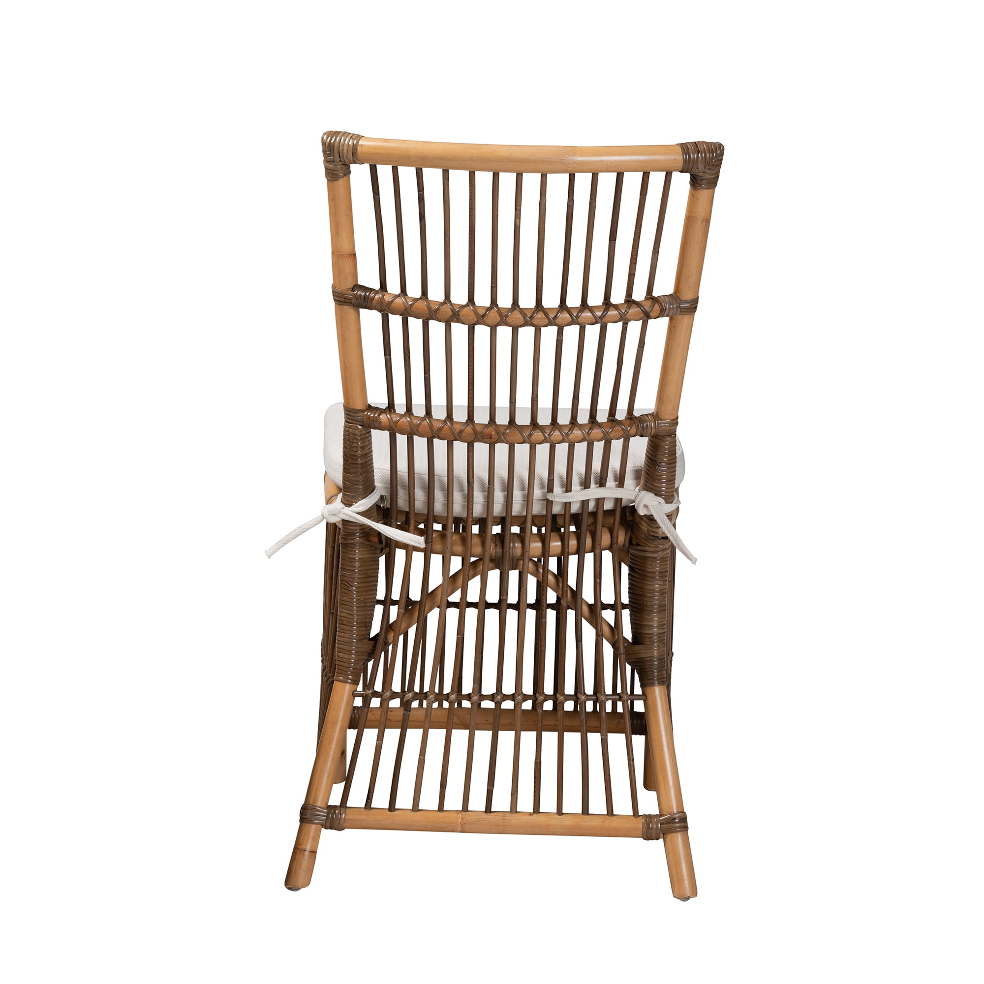 bali & pari Kim Rattan BOHO Dining Chair, Natural Brown