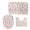 Bow, variant on Taierverra Sunflower Bath Rugs Bathroom Rugs Sets 3 Piece Machine Washable Quick-Dry Floral Bathroom Decoration Accessories Comfortable Shower Rug with U-Shaped Contour Rug Toilet Lid Cover