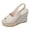 Beige, variant on Rokment Platform Wedge Dressy Sandals for Women Ladies 2026 Trendy Casual Suede Chunky High Heels Adjustable Slingback Espadrilles Heeled Dress Summer Shoes Beige Size 6.5