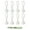 White, variant on 9 Pieces Duvet Grips Double Sided Velvets Bed Sheet Clamps Comforter Holders Quilt Fastening Clips with Threading Tool