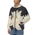thumbnail image 3 of Naloa Golden Lotus Men’s Hoodies, Zip up Hoodie, Sweatshirts,Hoodies for Men Sizes S-3XL-3X-Large, 3 of 5