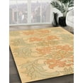 thumbnail image 2 of Ahgly Company Indoor Round Abstract Yellow Abstract Area Rugs, 3' Round, 2 of 6
