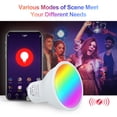 thumbnail image 6 of Bulb,16 Million Colors Remote Voice Function Dual Mode White Mode White 16 White 16 Million 5w Dual Mode App Remote Voice Lamp App Remote Colors Lamp App Million Colors Lamp Adben Dsfen, 6 of 7