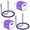 Purple, variant on Charger Block 2 Pack, Type C Charger Fast Charging with 6FT USB C Cable, Type C Block USB C Charging Box Brick Cube Power Station Android Phone Charger Compaitble for iPhone Samsung Android, Blue
