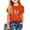 Orange, variant on Eltusu Girls Cotton T-shirts, Crew Neck Pullover Short Sleeve Fashion Kids Tops Pink Size 1-13 T