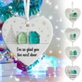 thumbnail image 3 of Heart-Shaped Sea Glass Friendship Decor - Handmade Keepsake Ornament, Christmas Tree Hanging Decoration for Friends, Sisters & Loved Ones (Comes with Box),C, 3 of 3