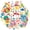 2A-35pcs, variant on 35pcs-50pcs Cute Summer Stickers Tropical Fruit Stationery Stickers Holiday Kids Stickers for Suitcase Phone Laptop